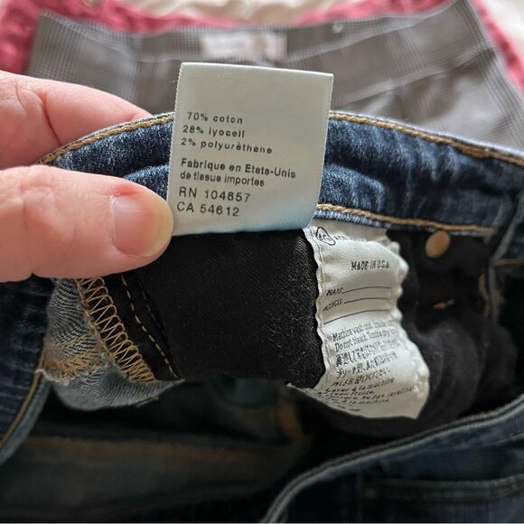 Ag Adriano Goldschmied Blue Skinny Jeans with Distressed Finish the Aubrey Sz 30 - Picture 5 of 7